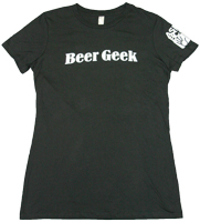 Beer Geek Women's T-shirt (Black) Large